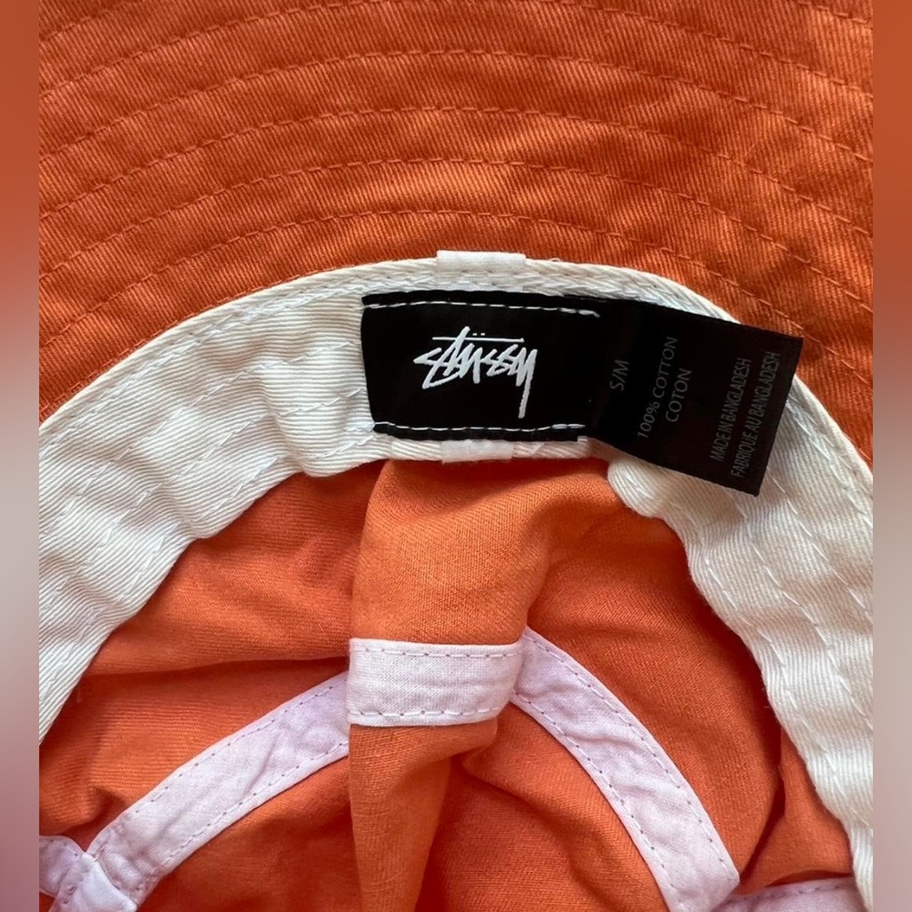 Orange Stussy Bucket Hat - Picture 2 of 2